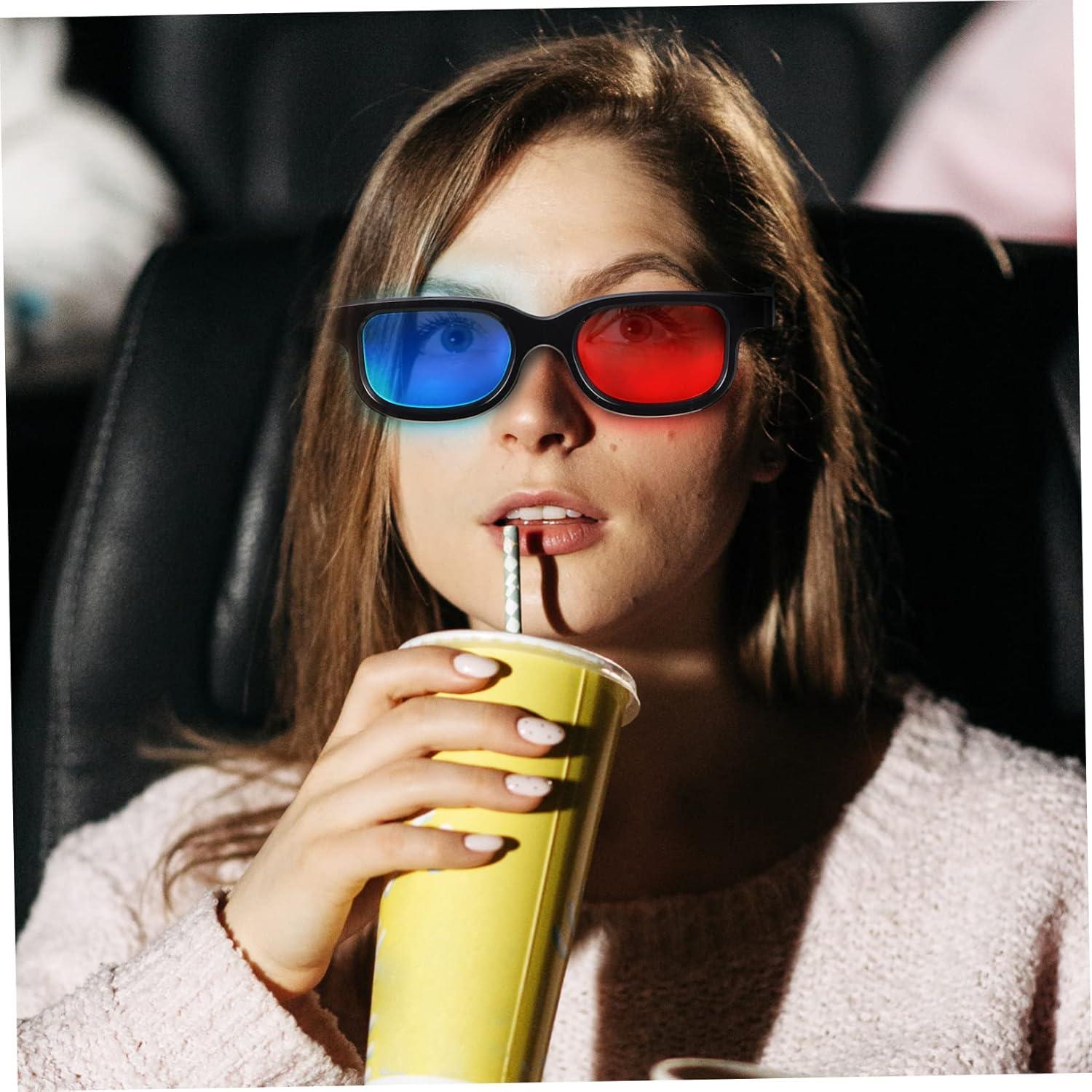 Gafas 3D Gadpiparty 10 Pcs Rojo-Azul Lentes Resina