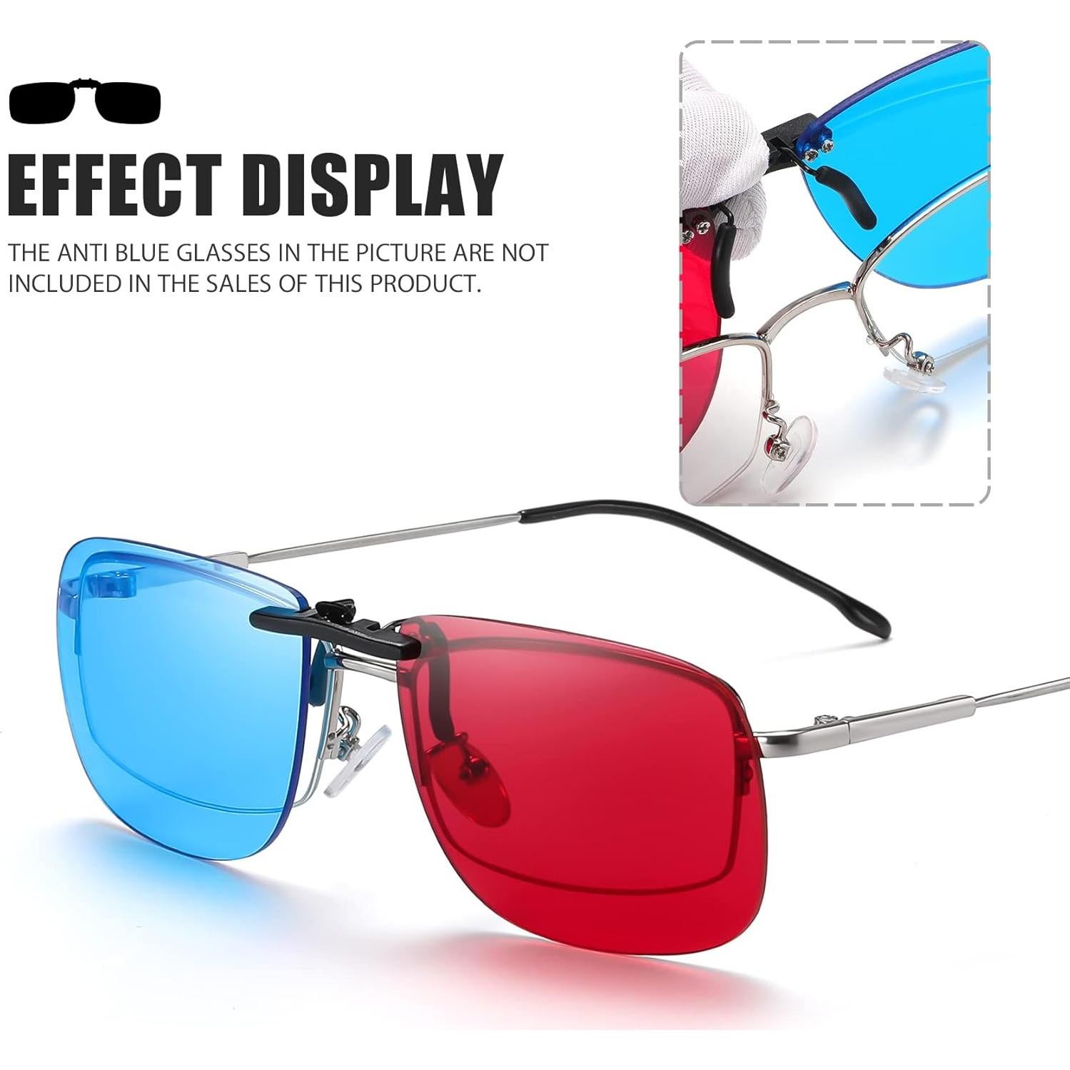 Gafas 3D Anaglifo Clip On AoHeng AH-019 Ligeras y Claras