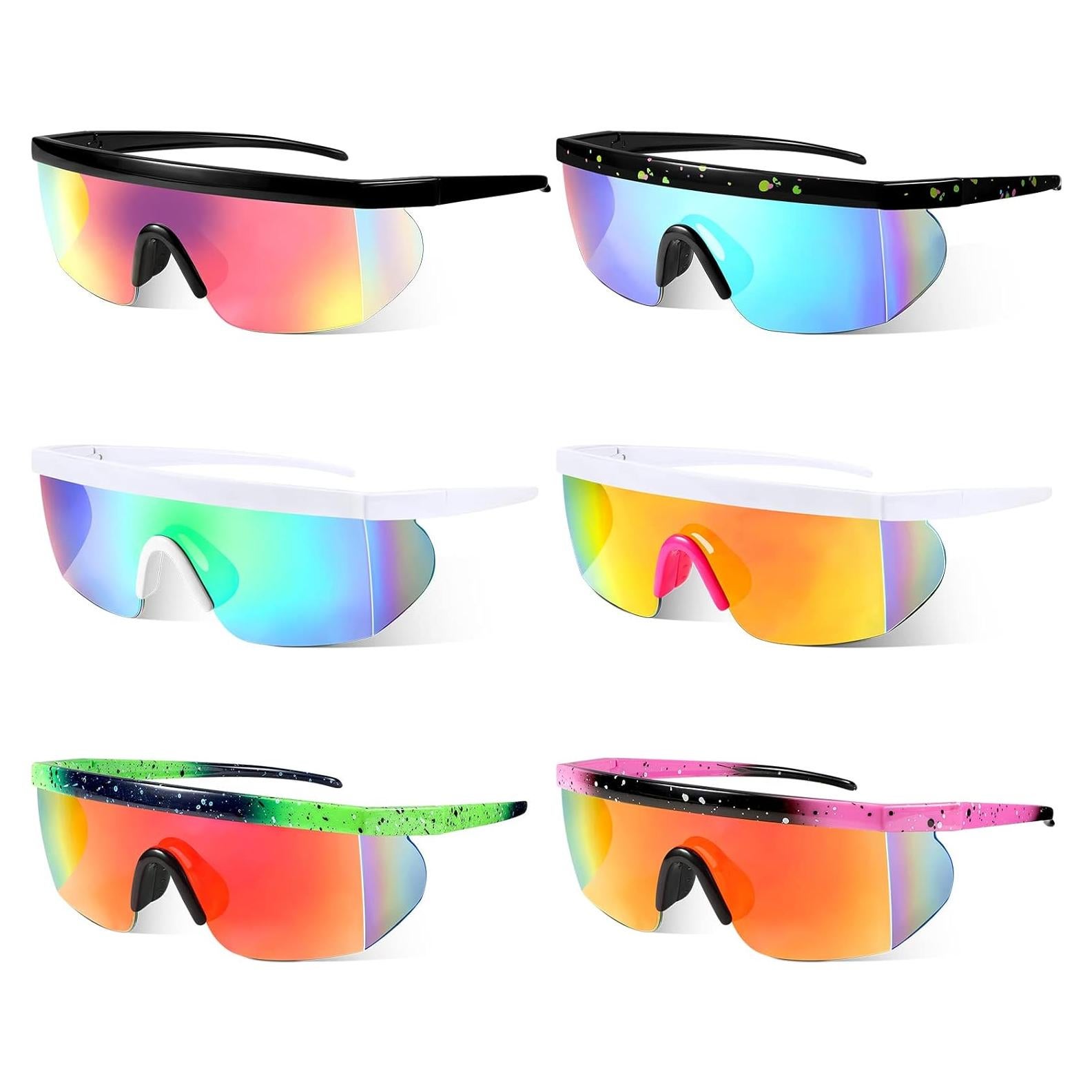 6 Pares de Gafas de Sol Sherr Deportivas UV400 Ajustables