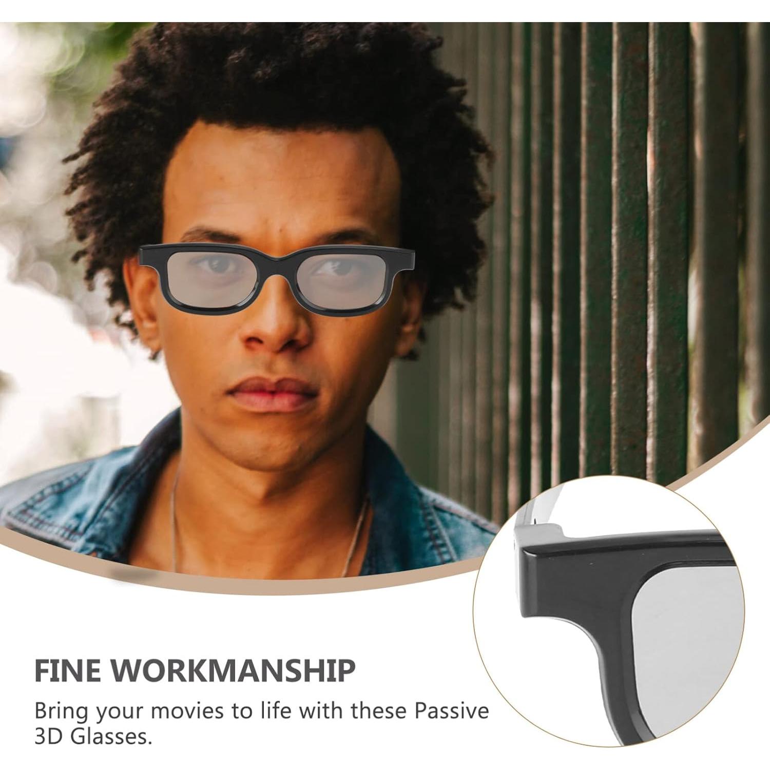 Gafas 3D SUPVOX Ultra-Ligeras Polarizadas - Marco Negro