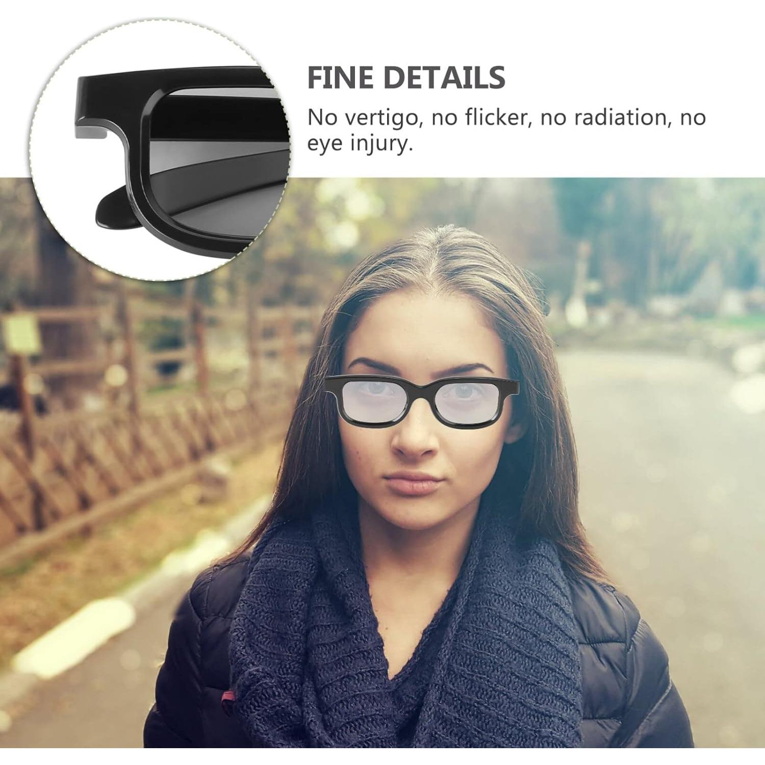 Gafas 3D SUPVOX Ultra-Ligeras Polarizadas - Marco Negro