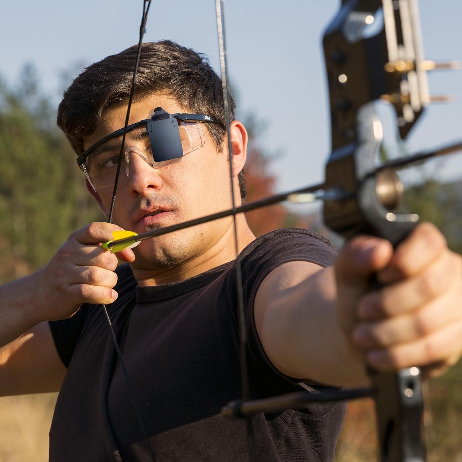 Gafas de Tiro Estándar JSHYGOUP con Clip Oclusor - 2 Piezas