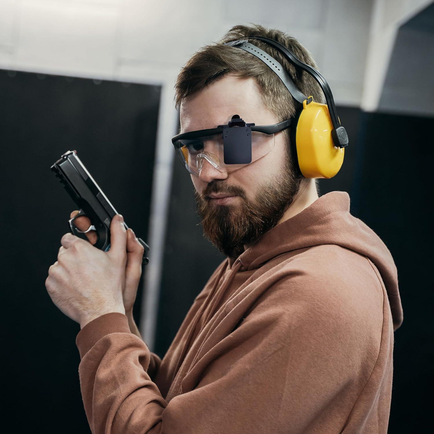 Gafas de Tiro Estándar JSHYGOUP con Clip Oclusor - 2 Piezas