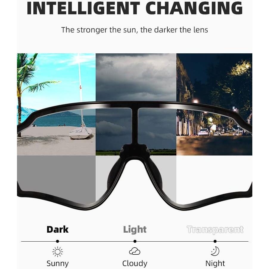 Gafas de sol fotocromáticas ROCKBROS UV400 para ciclismo