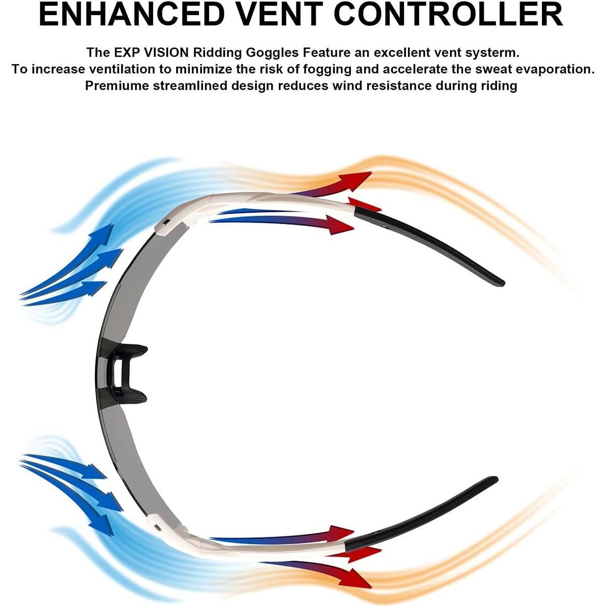 Gafas de Ciclismo Polarizadas TOP VISION EX9200 UV400 Rosa