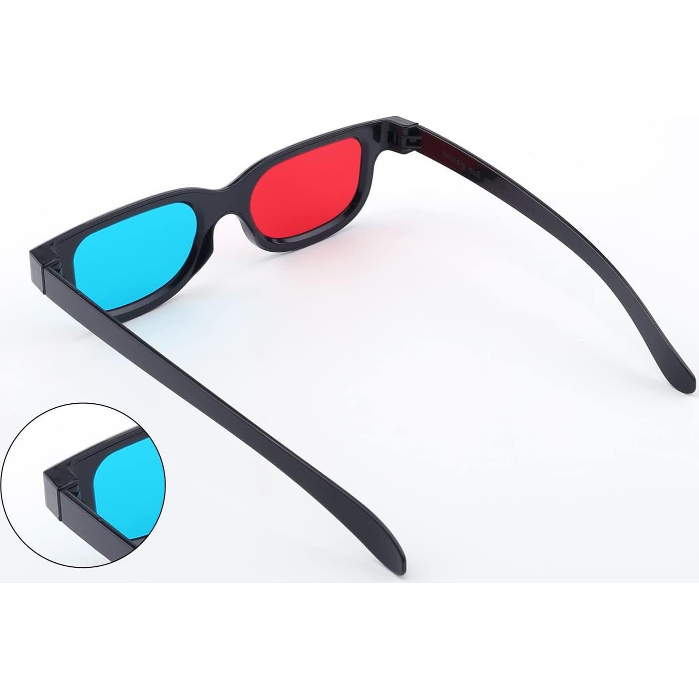 Gafas 3D Othmro 3 Piezas Rojo-Azul Lentes de Resina