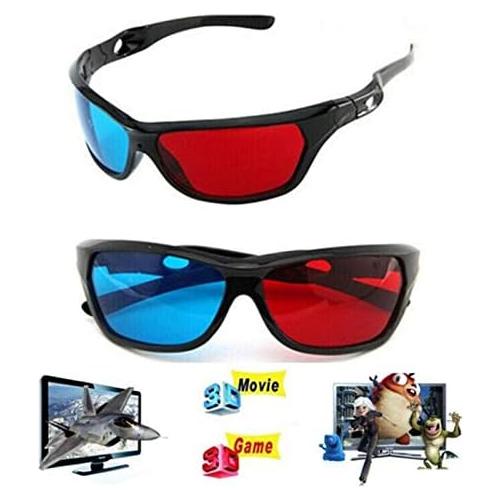 Paquete de 2 Gafas 3D VizGiz Rojo y Cian para Películas