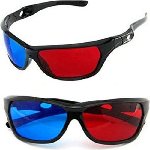 Paquete de 2 Gafas 3D VizGiz Rojo y Cian para Películas