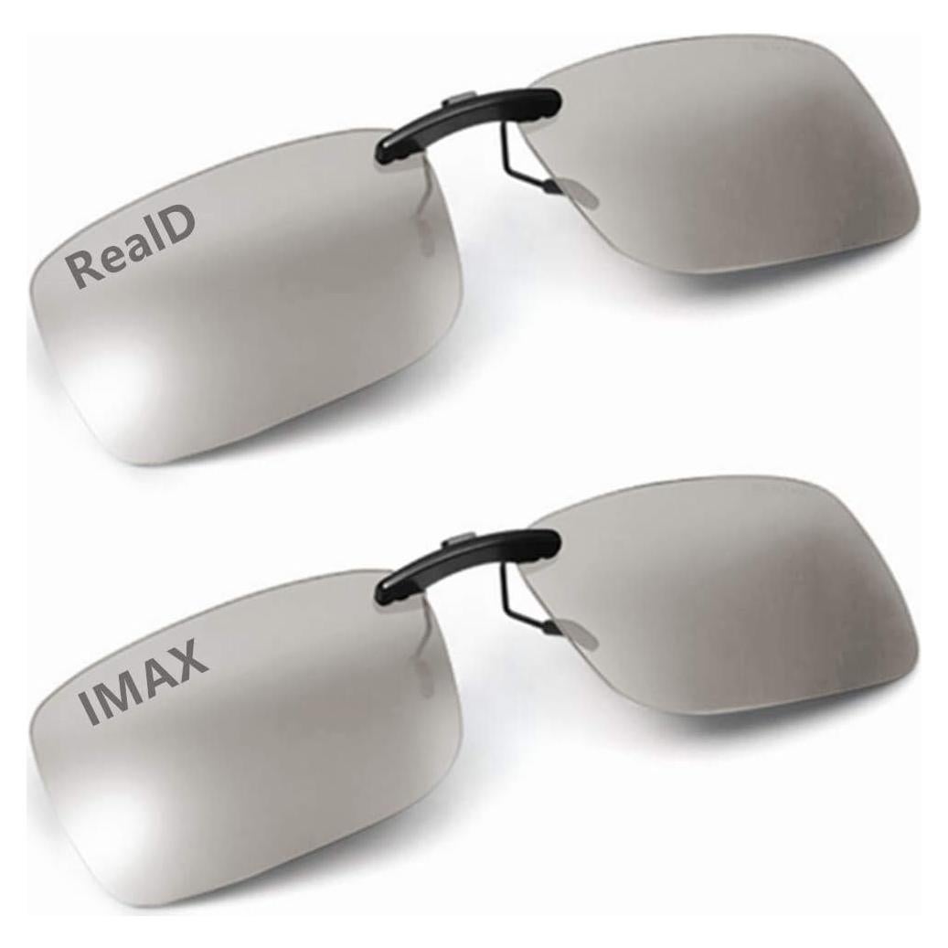 Gafas 3D Clip AoHeng RealD IMAX 2 Paquetes Ligeras