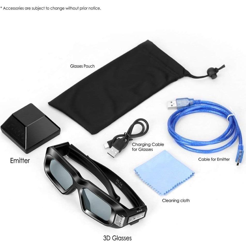 Gafas 3D Mamre NV2001 con emisor para NVIDIA 120Hz