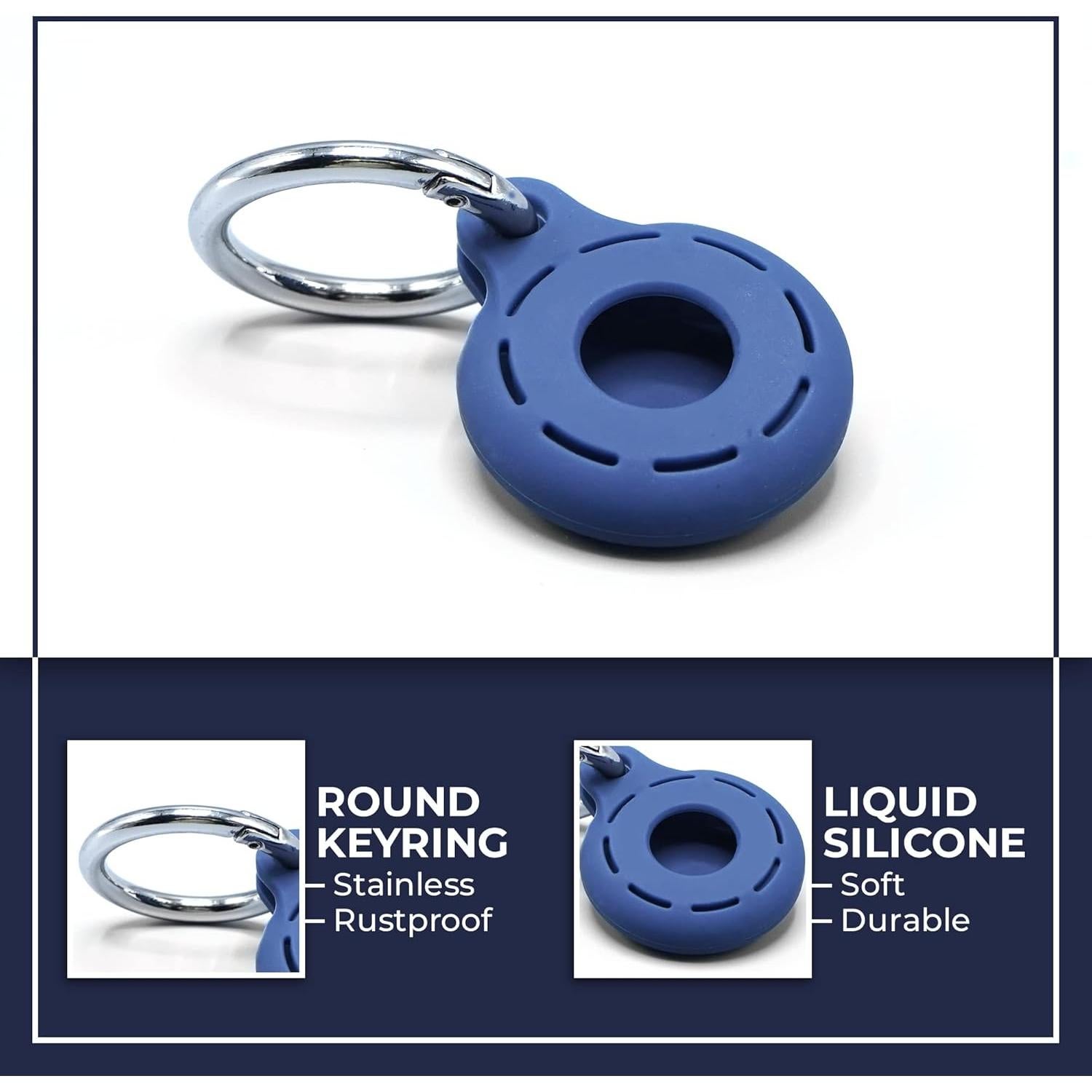 Soportes de Silicona para Apple AirTag 4 Pack - Homeque