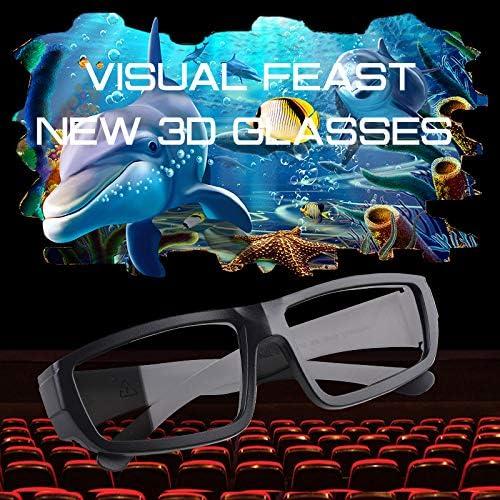 Gafas 3D GELETE pasivas unisex para cine y TV 12 piezas