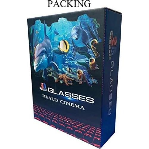 Gafas 3D GELETE pasivas unisex para cine y TV 12 piezas