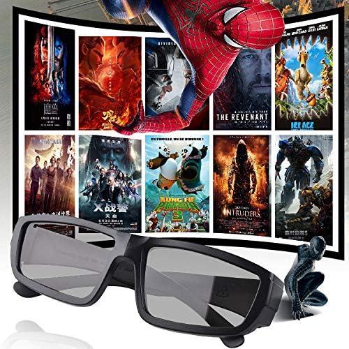 Gafas 3D GELETE pasivas unisex para cine y TV 12 piezas