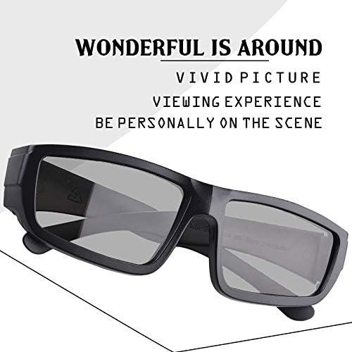 Gafas 3D GELETE pasivas unisex para cine y TV 12 piezas