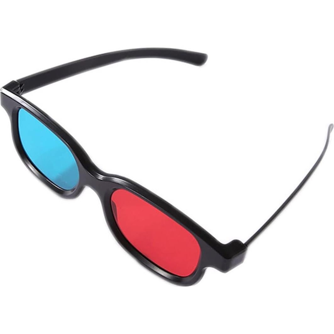 Gafas 3D Rojo-Azul TOUMEI para Películas y Juegos - 4 Pcs