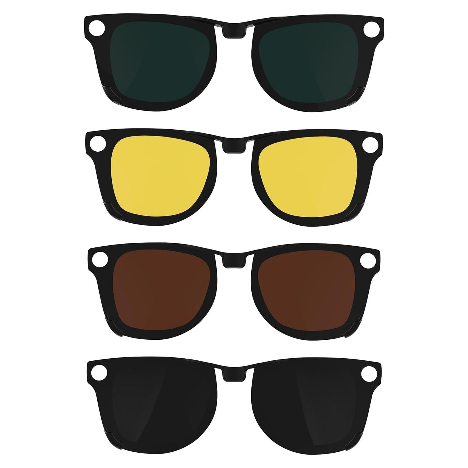 Clip Polarizado HiBloks para Ray-Ban Meta Wayfarer M 4Pcs