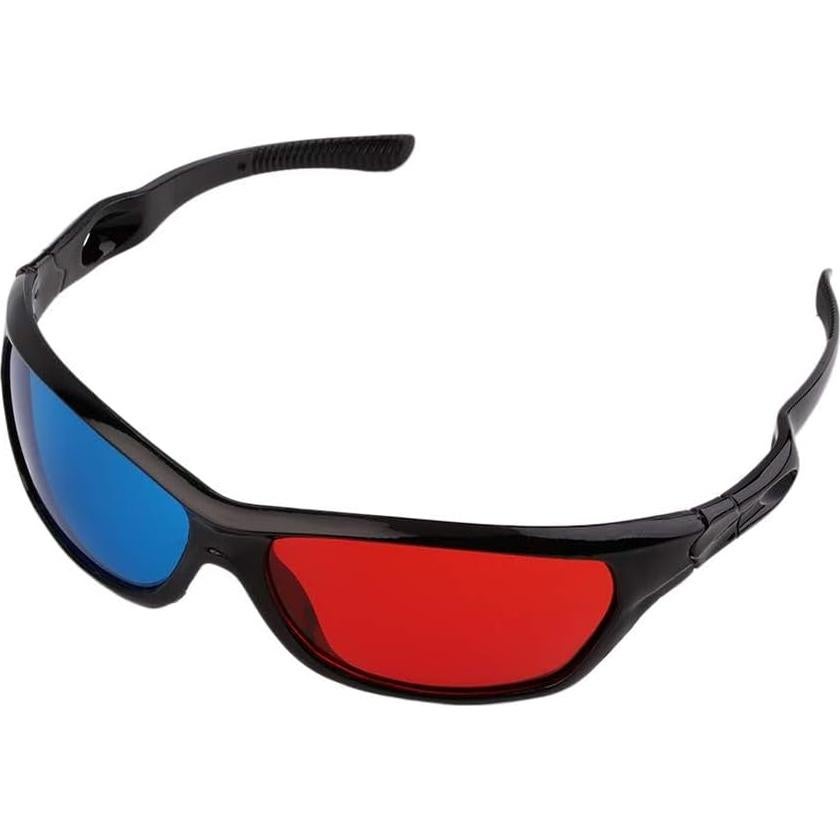 Gafas 3D Anaglifo Calsgkspray Adulto Marco Negro Rojo Azul