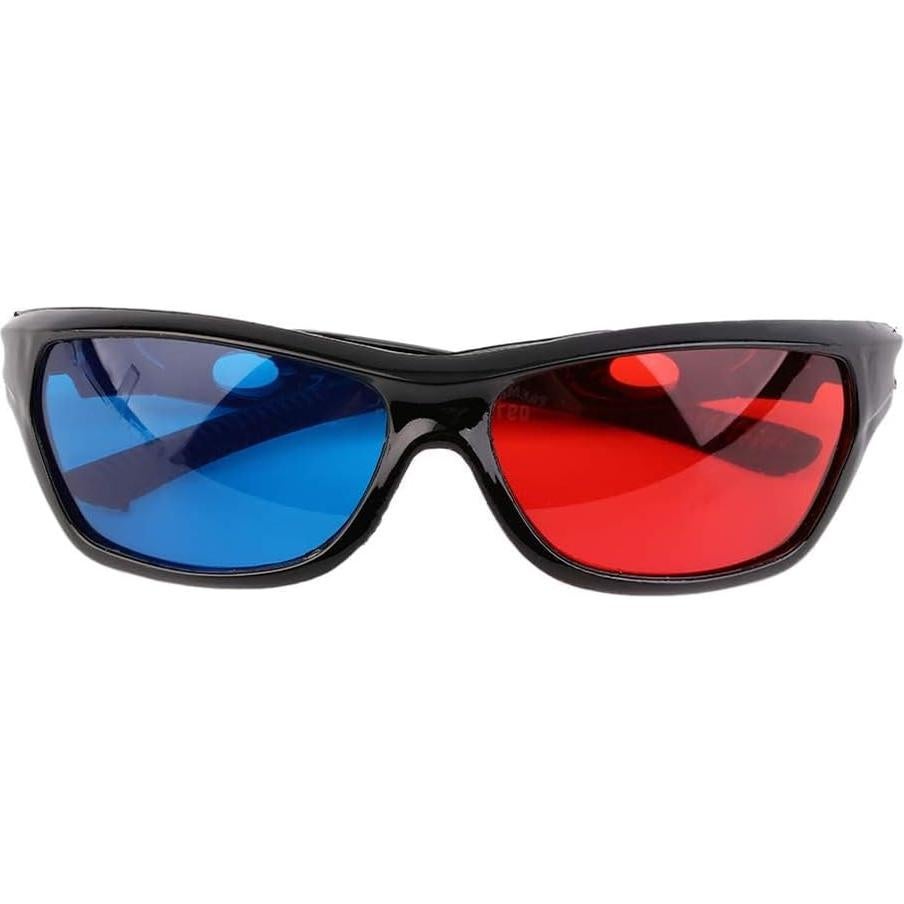 Gafas 3D Anaglifo Calsgkspray Adulto Marco Negro Rojo Azul