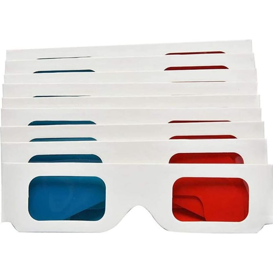 Gafas 3D Anaglifo Beikalone 50 pares Cartón Blanco