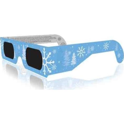 Gafas 3D Navidad GSM Brands - 50 Piezas Copos de Nieve