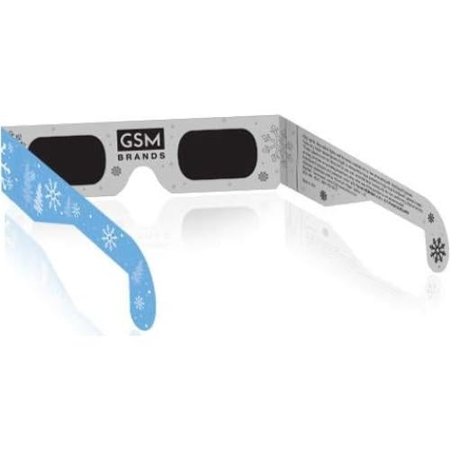 Gafas 3D Navidad GSM Brands - Copos de Nieve Mágicos