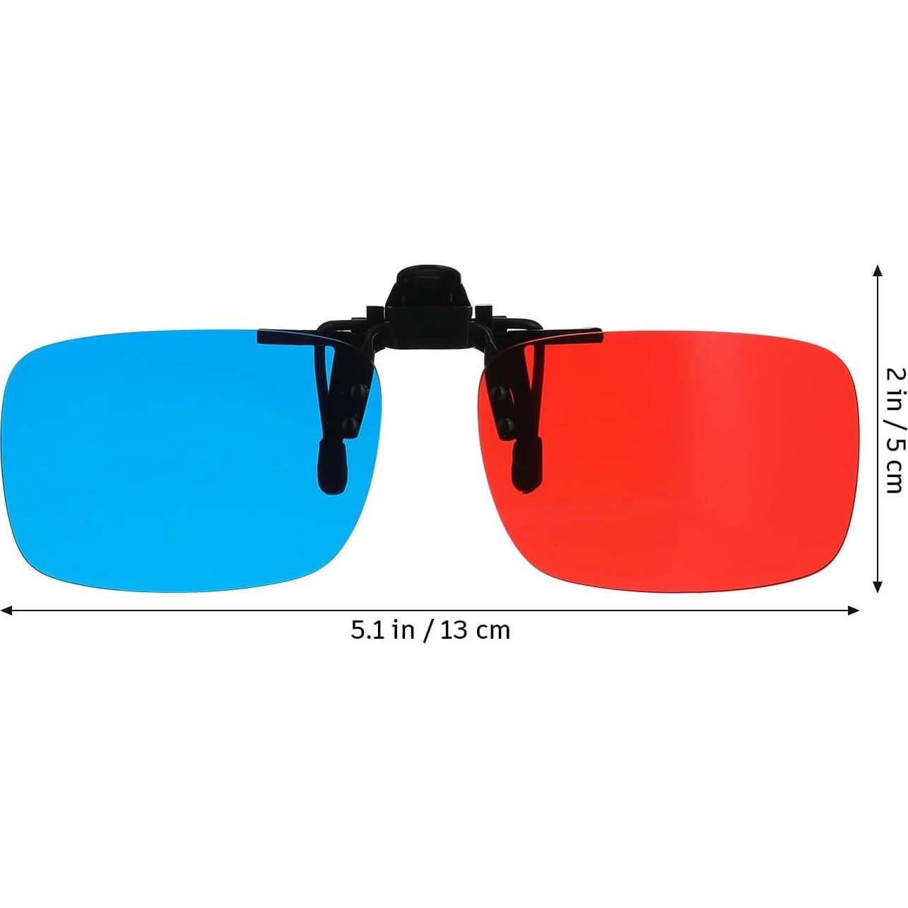 Clip de Gafas 3D Artibetter Rojo Azul para Televisión
