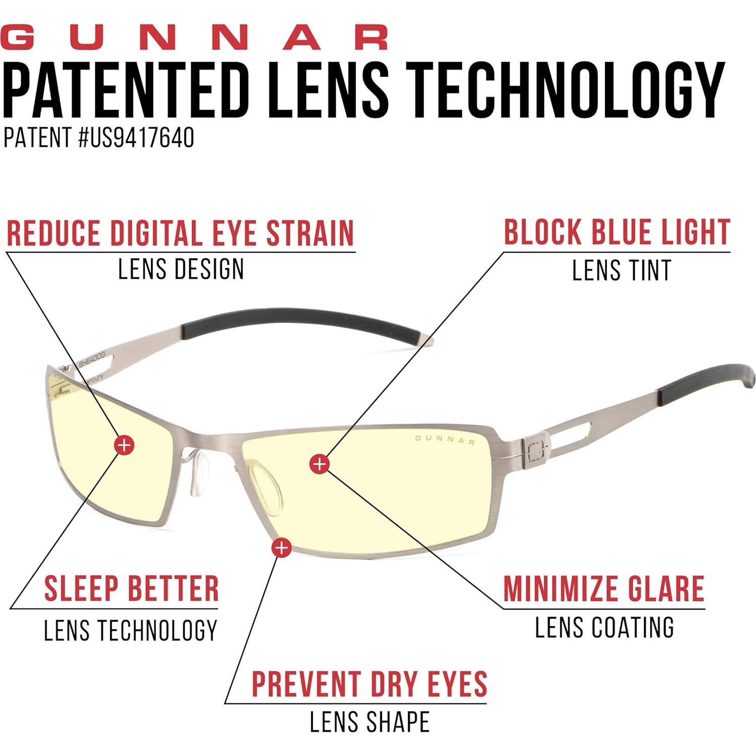 Gafas Gunnar de Juego - Bloqueo Luz Azul - Modelo SheaDog