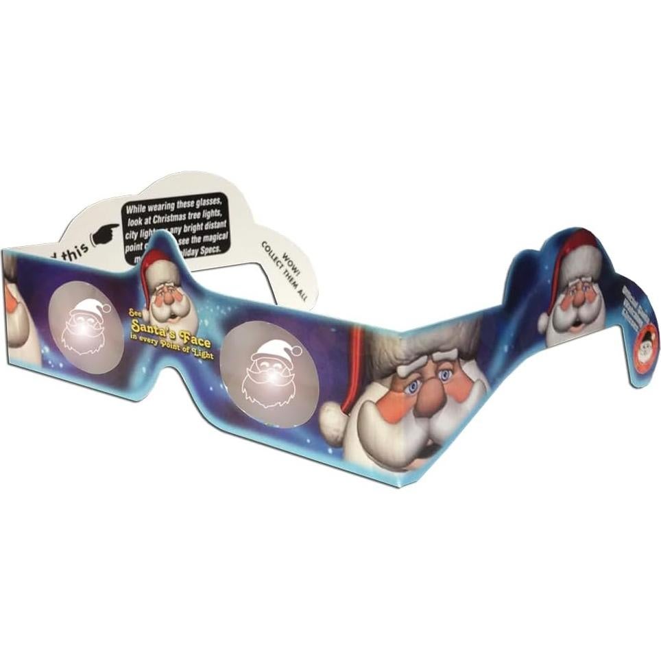 Gafas 3D Navideñas Unisex - Diseño Bastón de Caramelo