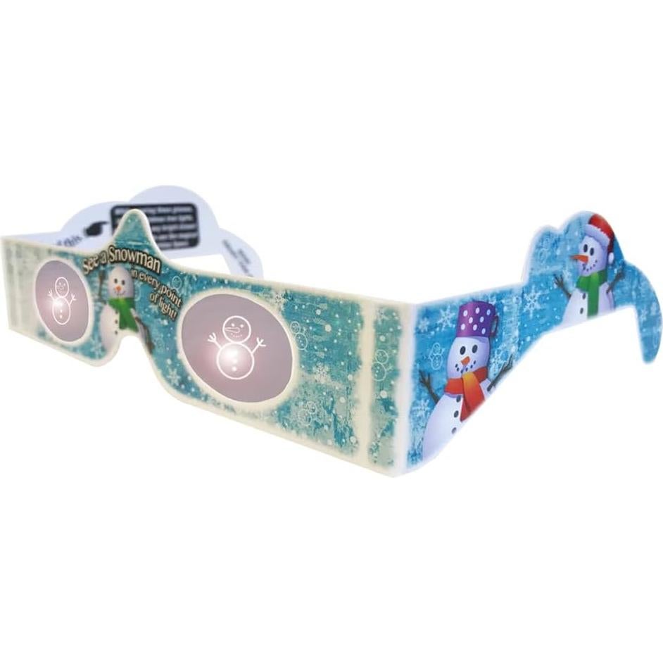 Gafas 3D Navideñas Unisex - Diseño Bastón de Caramelo