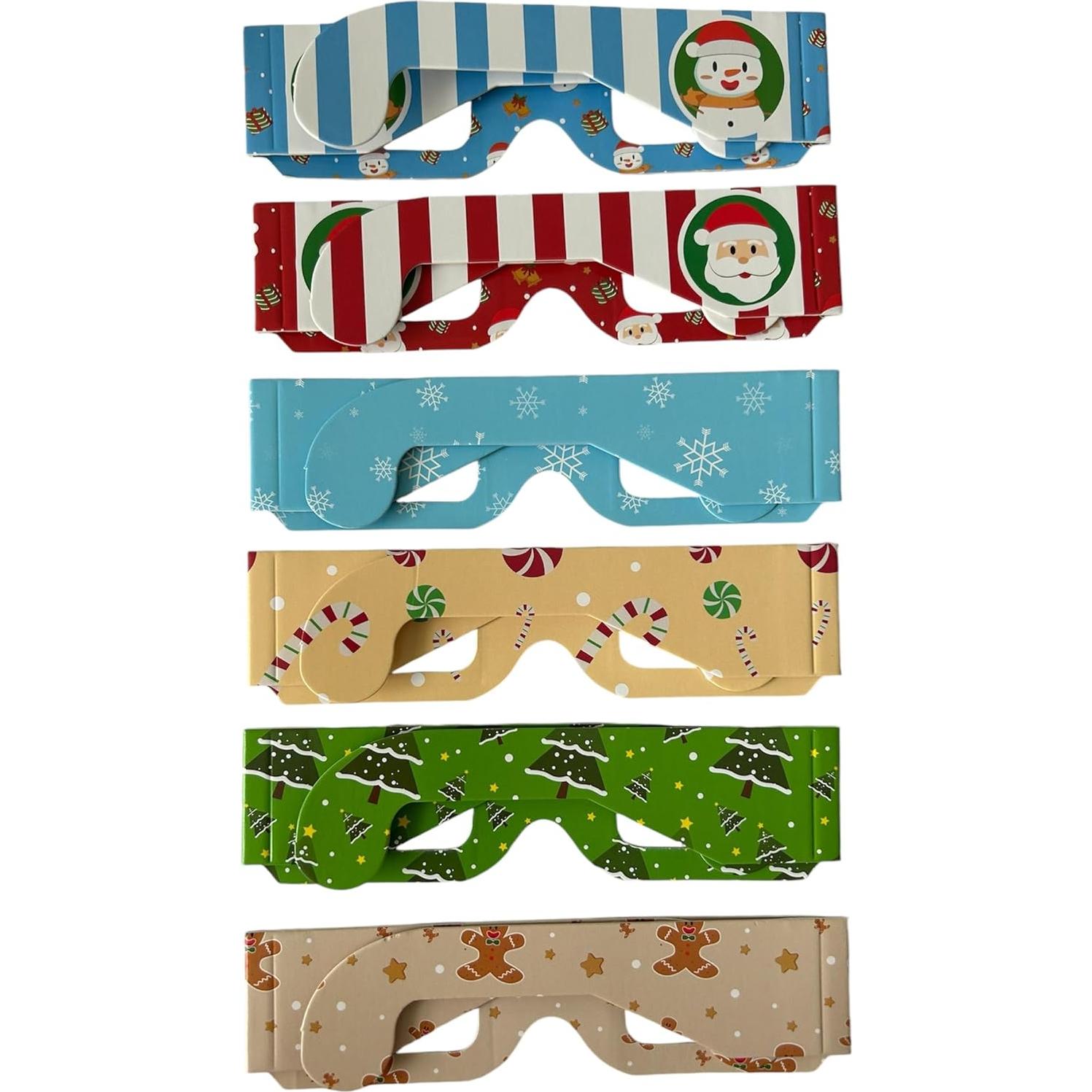 Gafas 3D Navidad - Paquete 6 Diseños Únicos