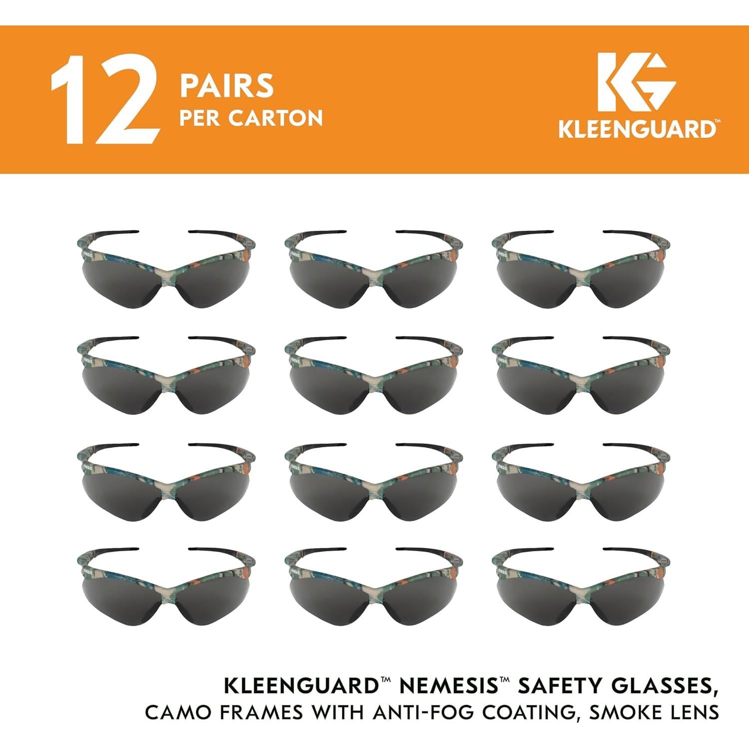 Gafas de Seguridad KleenGuard V30 Nemesis 12 Pares Antivaho