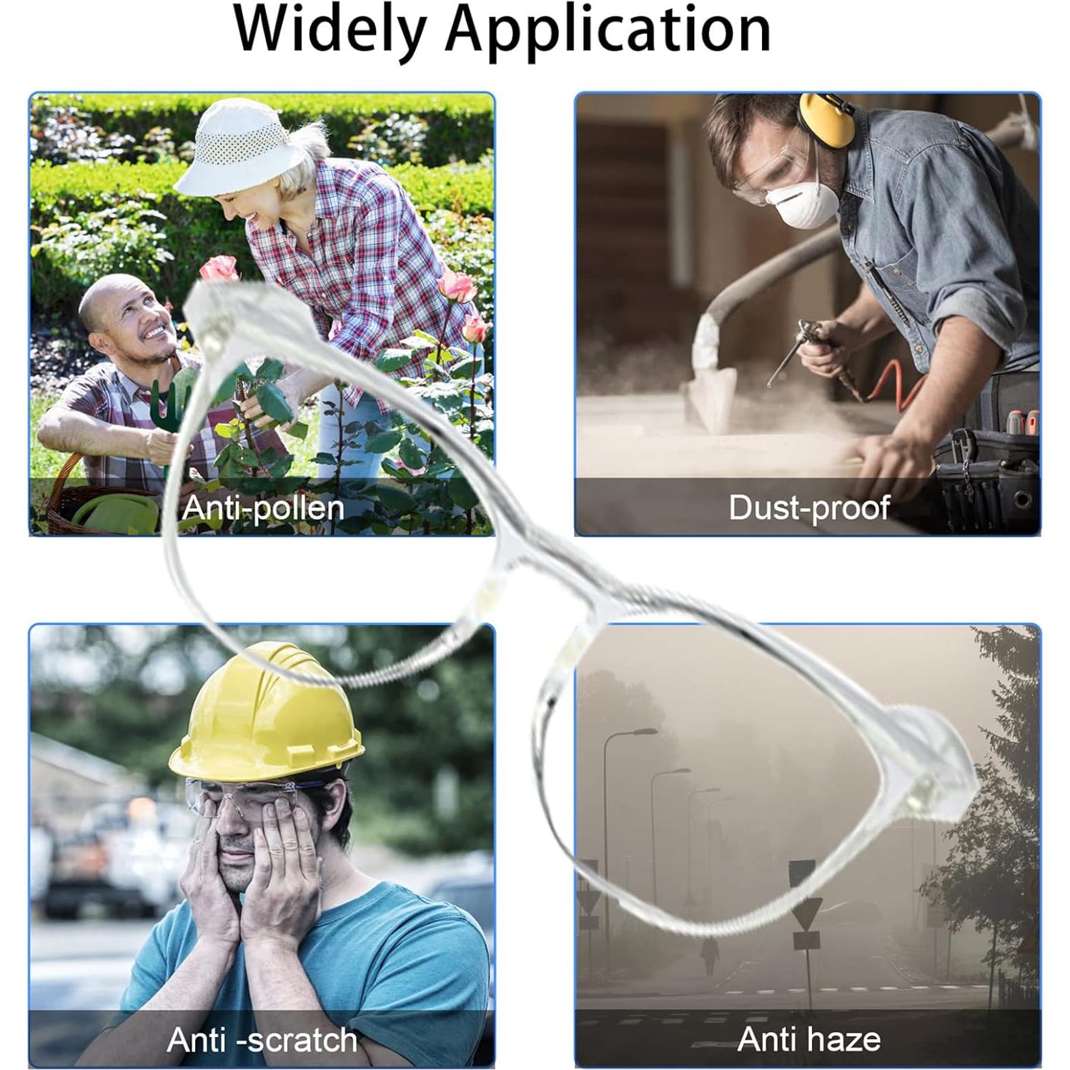 Gafas de Seguridad BYEYETEARS Anti Niebla 2 Pack Adulto