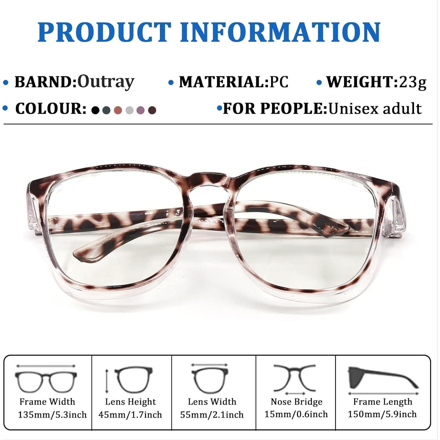 Gafas de Seguridad Outray Antivaho y Luz Azul Transparentes