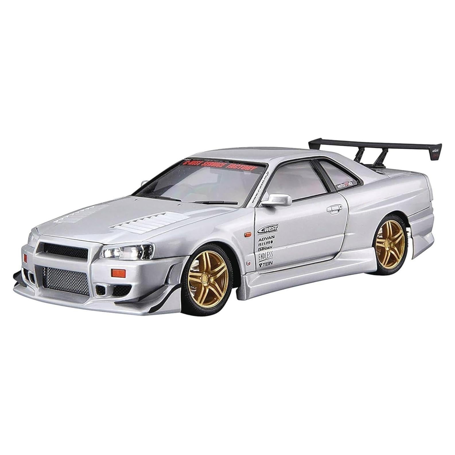 Kit de Modelo Nissan C-West BNR34 Skyline GT-R 2002 1:24
