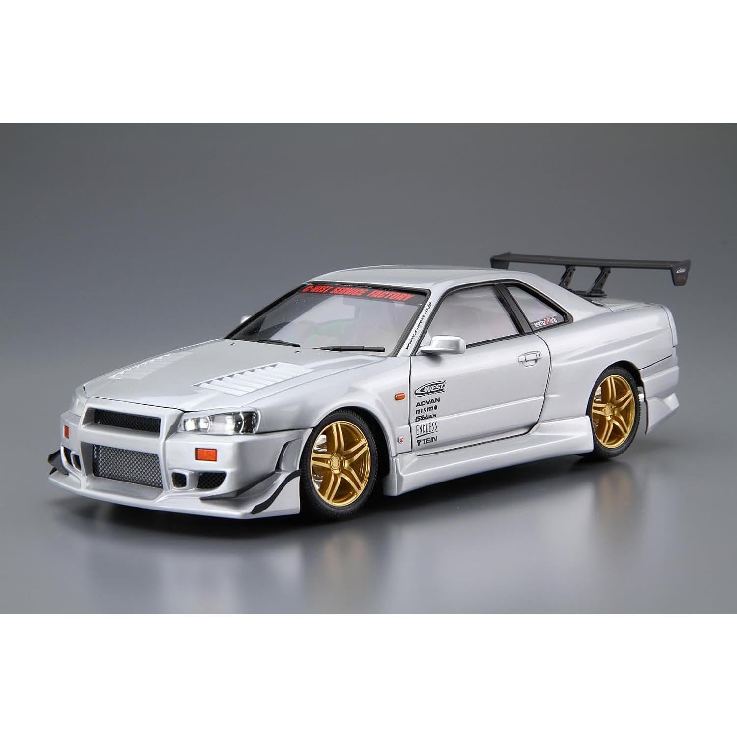 Kit de Modelo Nissan C-West BNR34 Skyline GT-R 2002 1:24