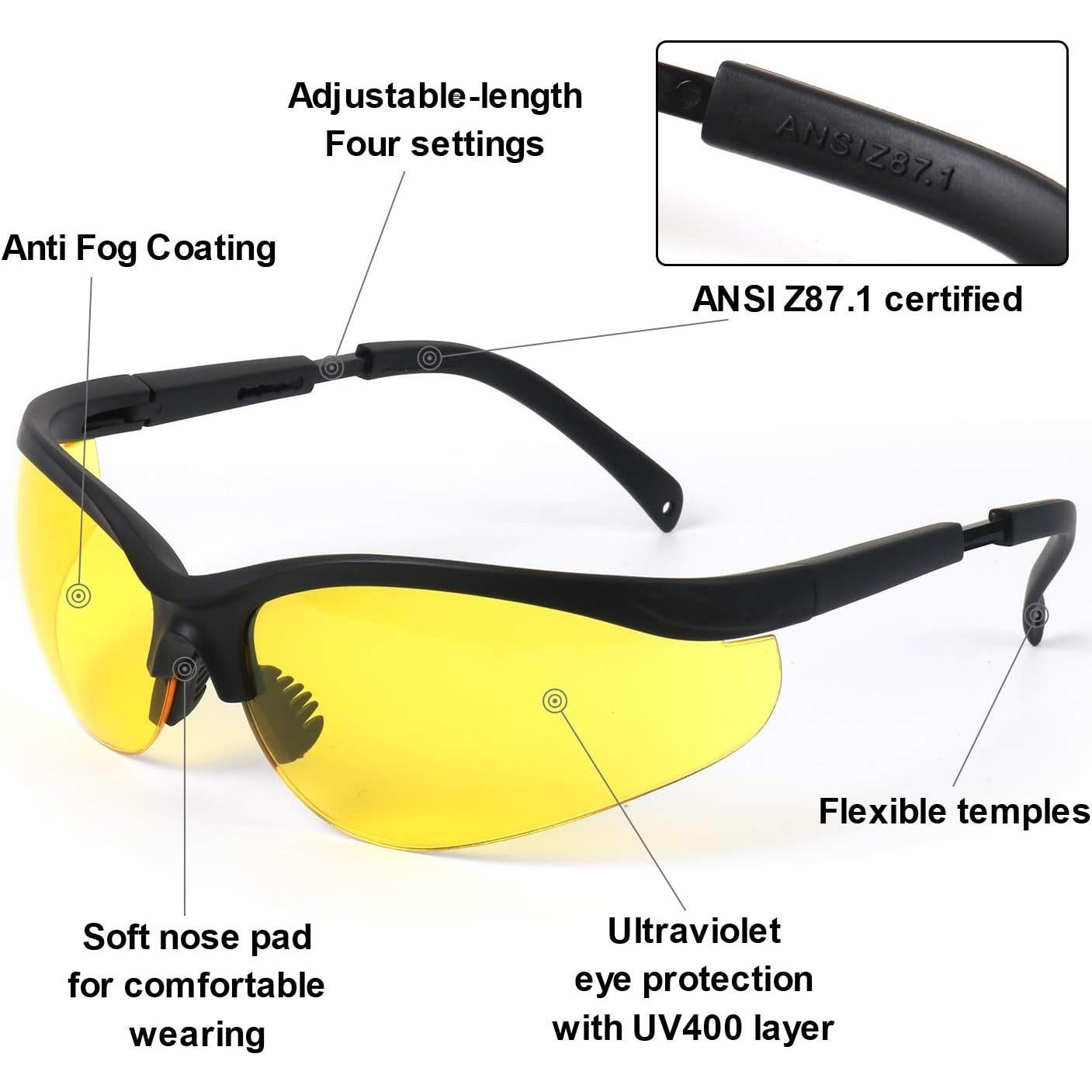 Gafas de Tiro LaneTop Anti Niebla Protección Ocular