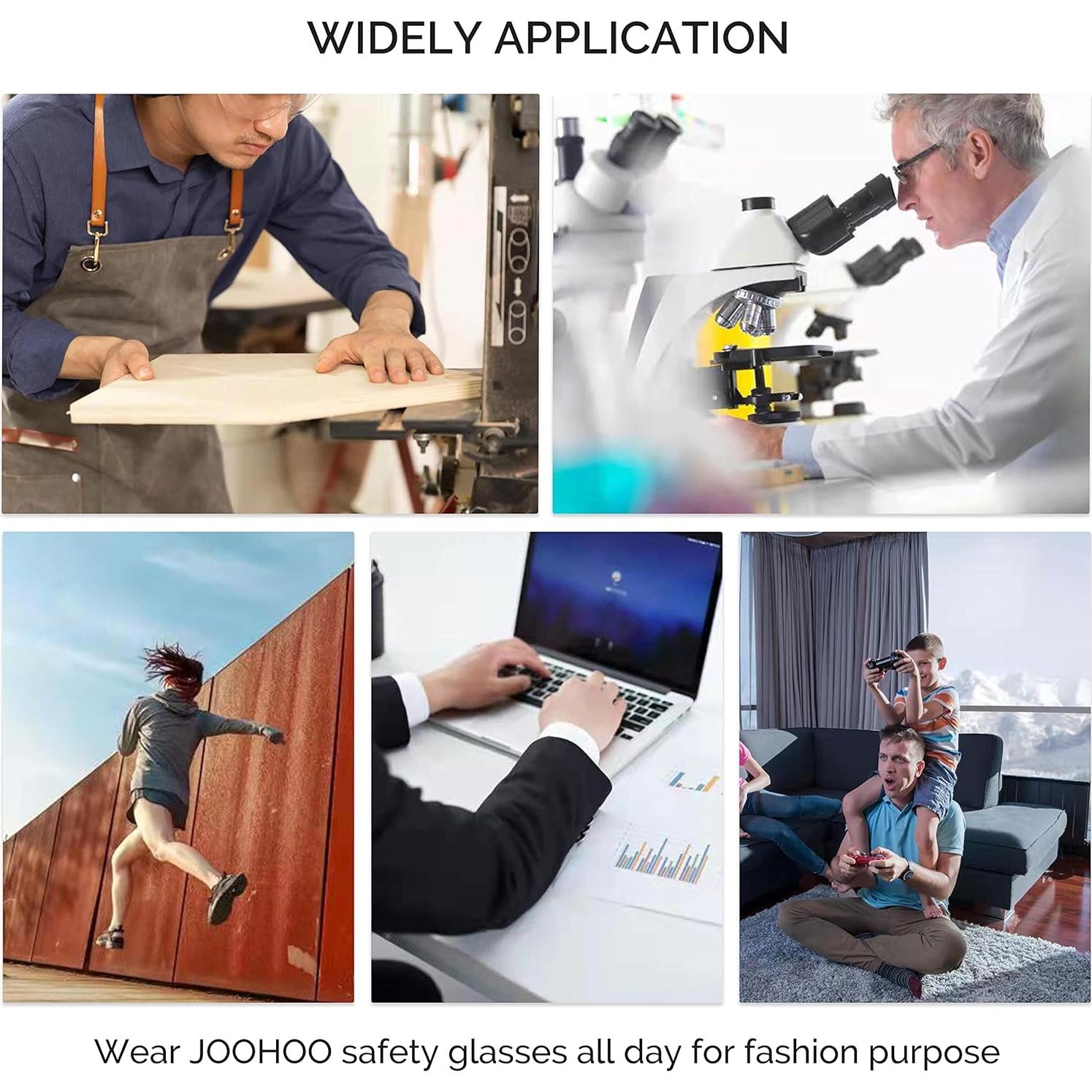 Gafas de seguridad JOOHOO UV400 antiempañantes para mujeres