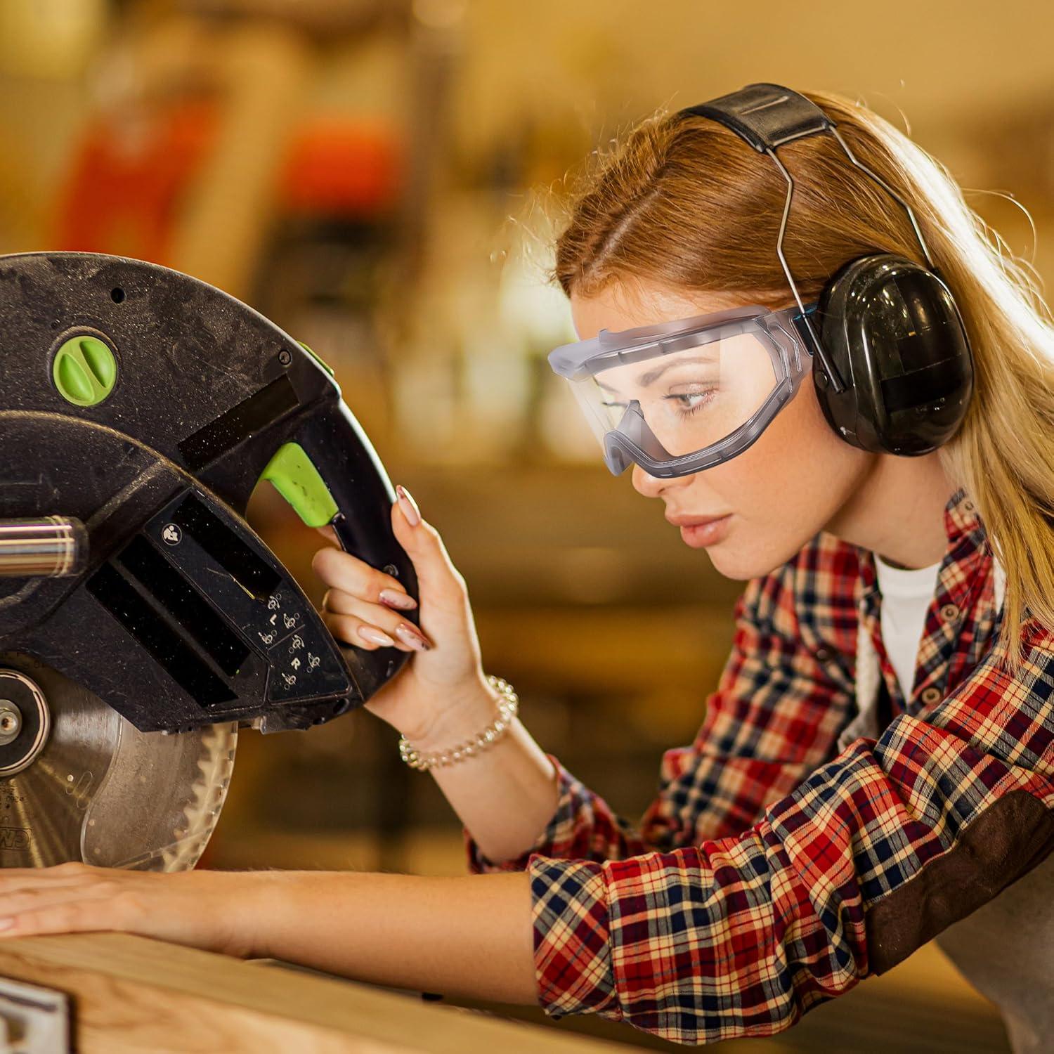 Gafas de Seguridad MOVNUOCA NFYC-010 Anti-Vaho y Salpicaduras