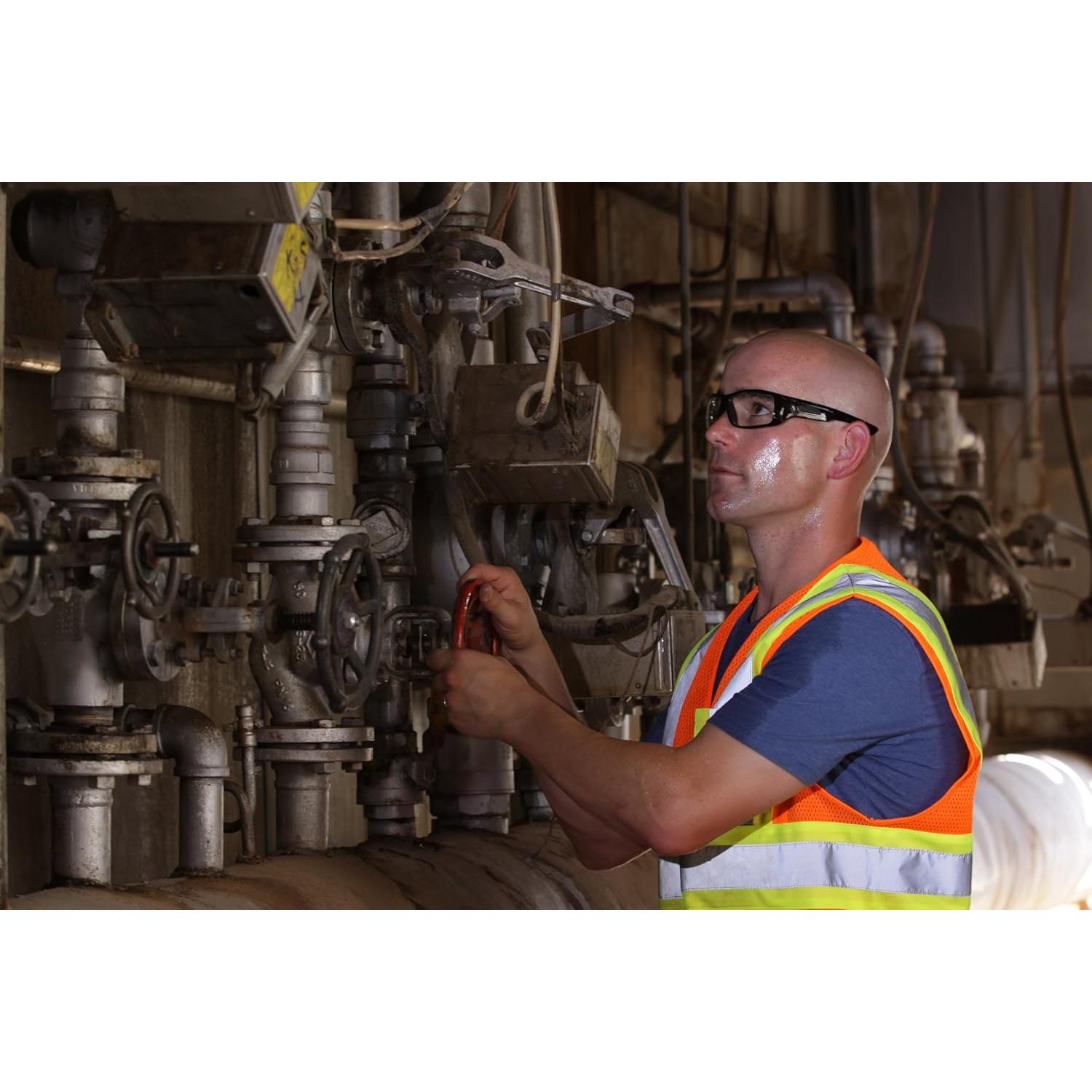 Gafas de Seguridad Pyramex Furix Marco Negro Lente Clara