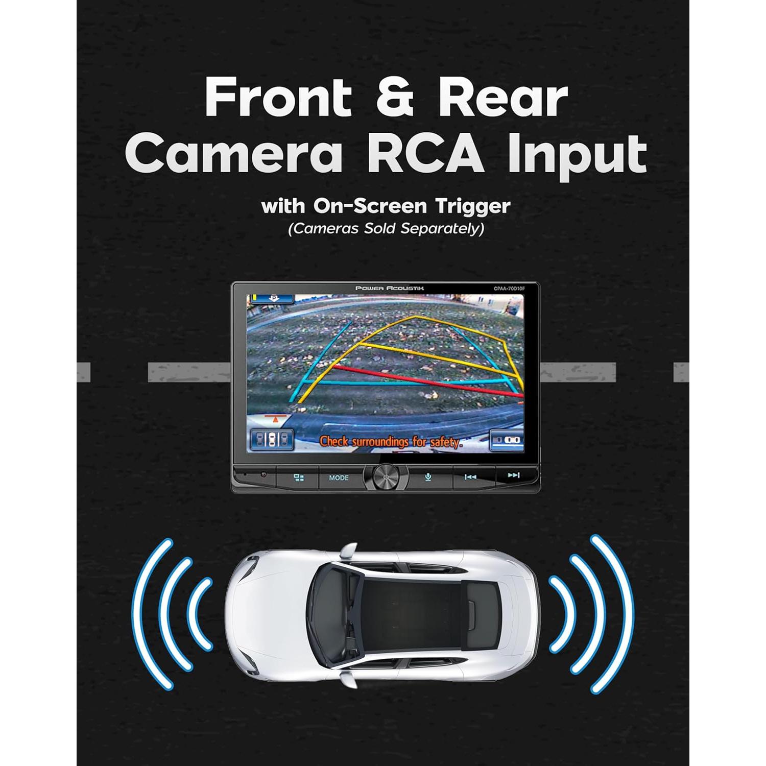 Estéreo de Coche Power Acoustik CPAA-70D10F Doble DIN 10.6"