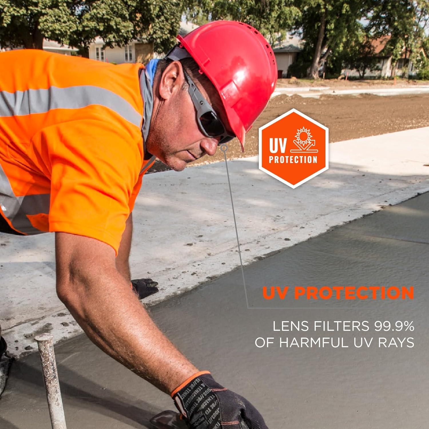 Gafas de Seguridad Ergodyne Odin, Lente Ahumado UV