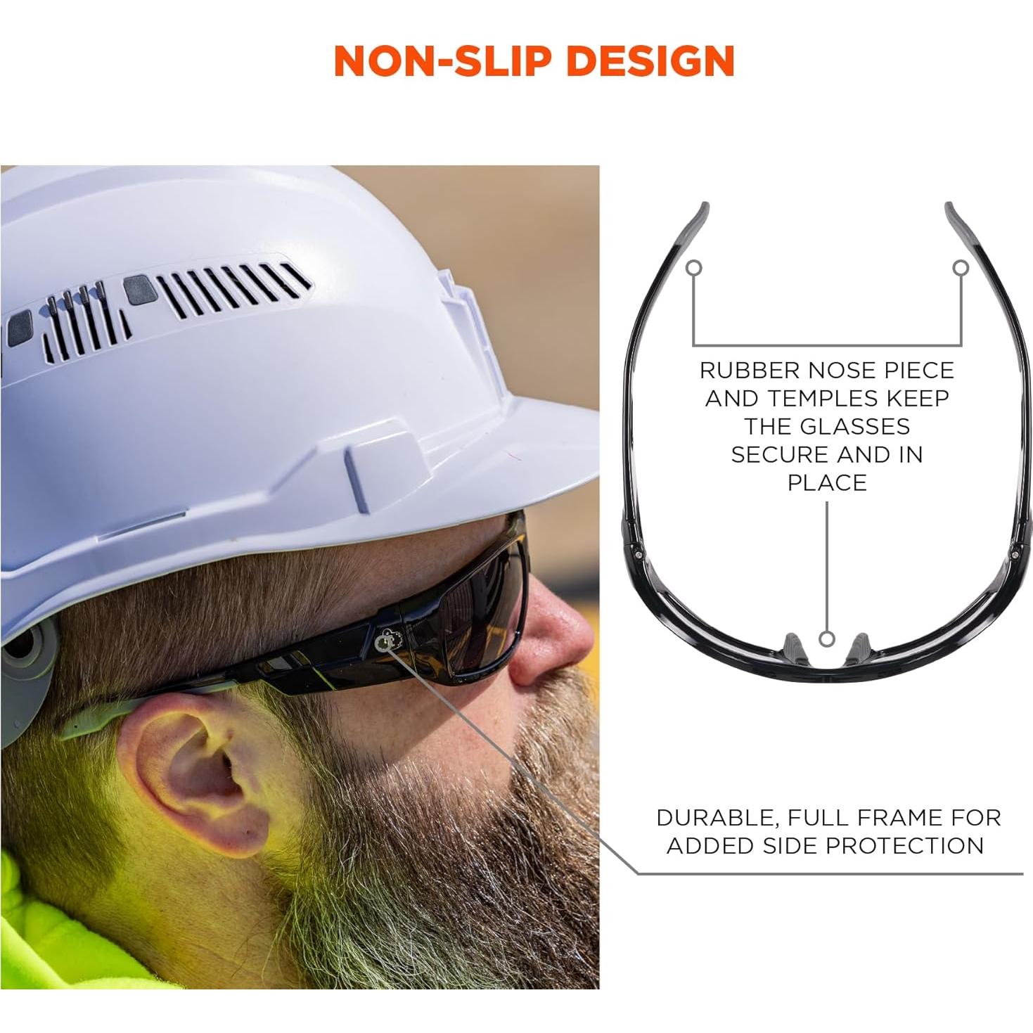 Gafas de Seguridad Ergodyne Odin, Lente Ahumado UV