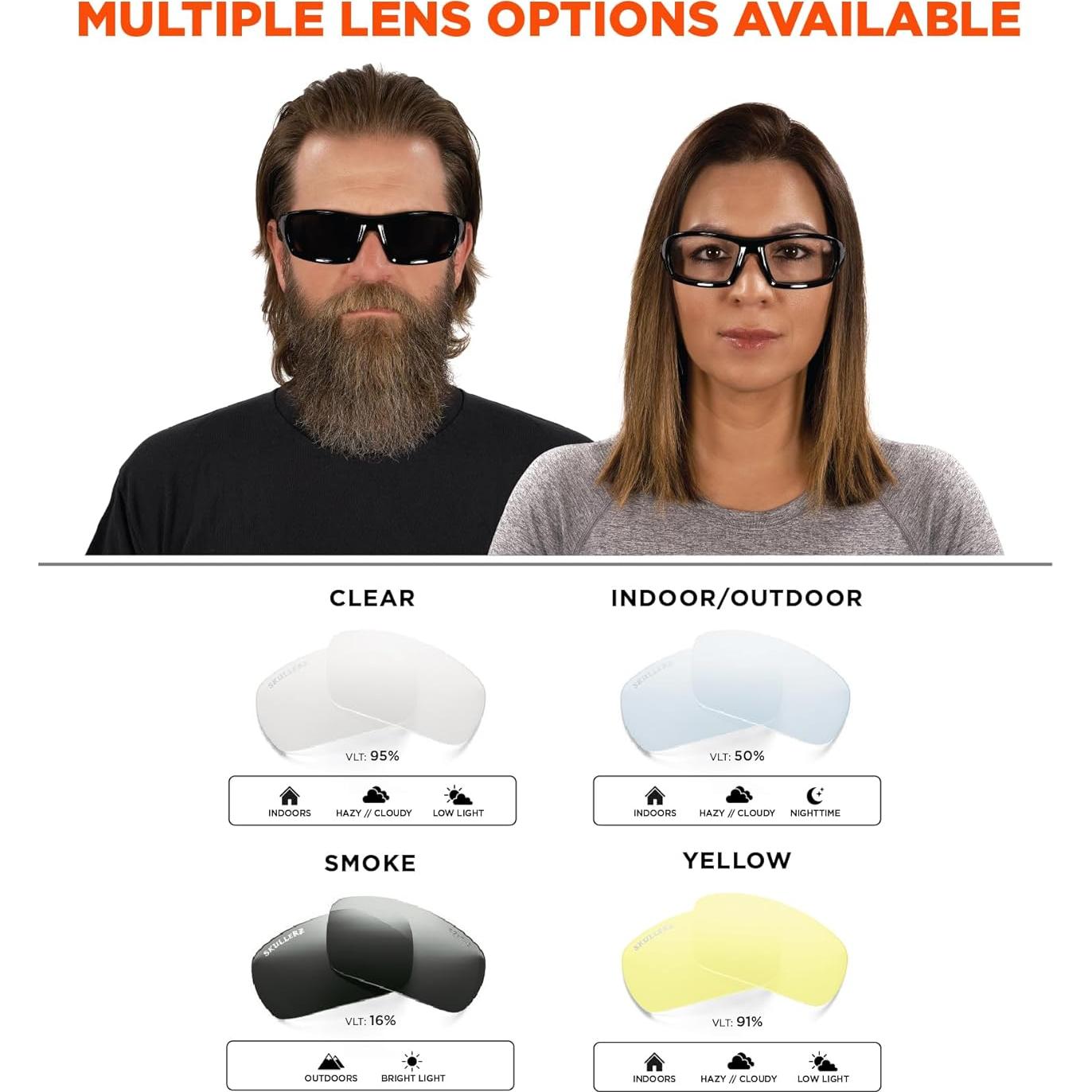 Gafas de Seguridad Ergodyne Odin, Lente Ahumado UV