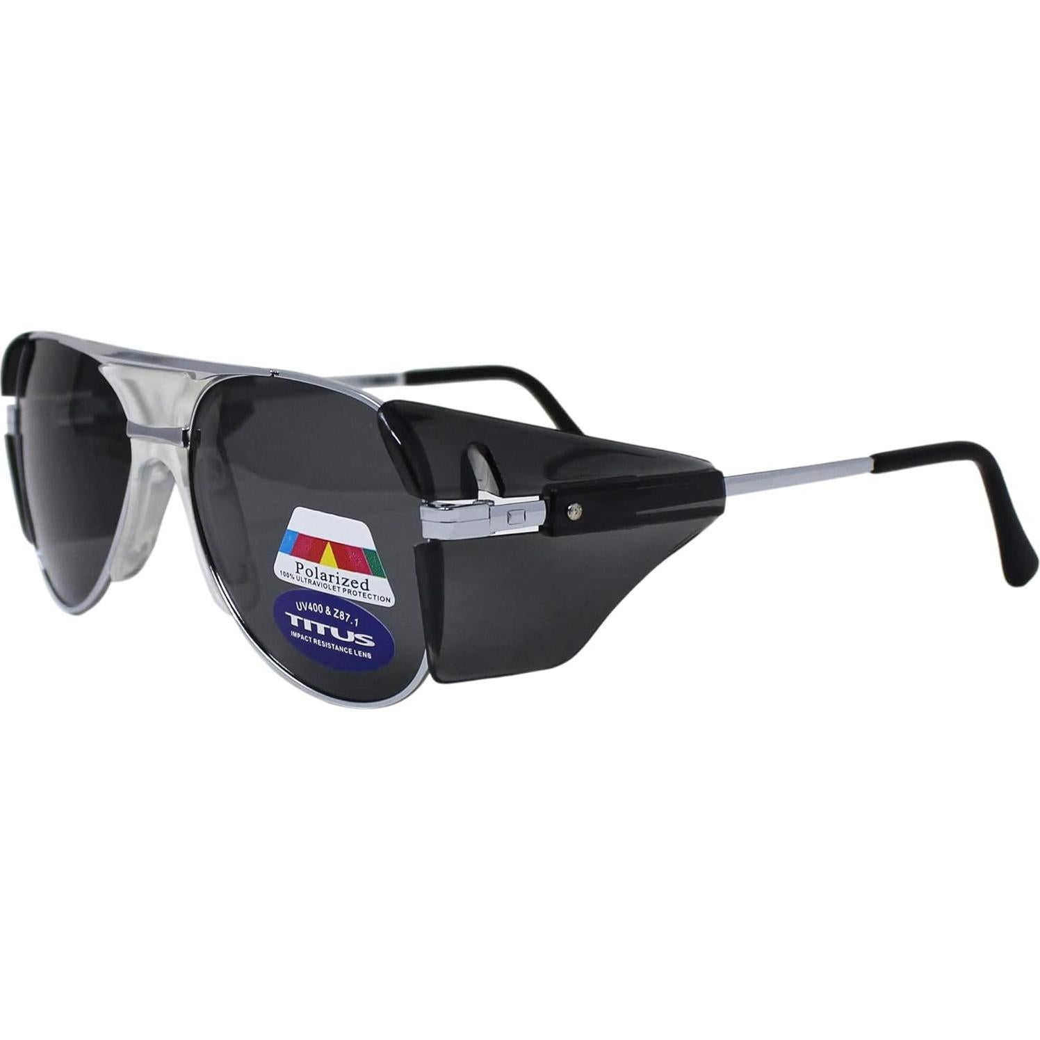 Gafas de Seguridad Aviador Titus G77 Marco Metálico Z87.1