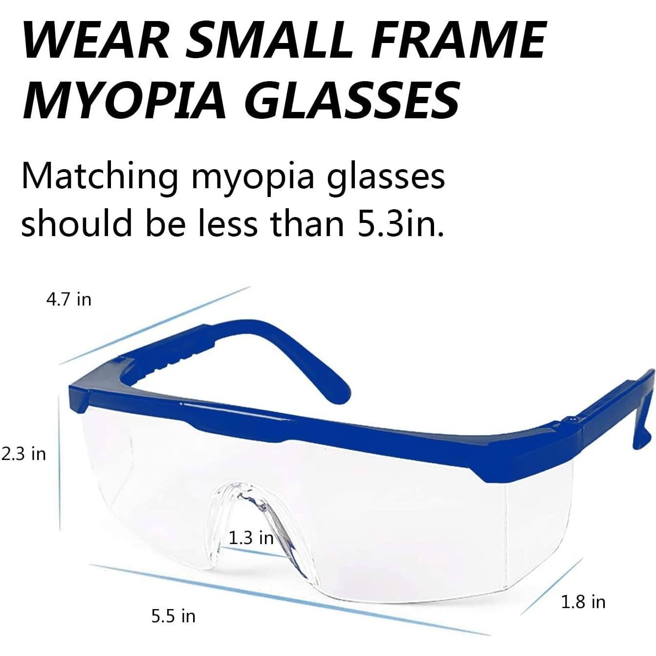 Gafas de Seguridad Mozeeda 5 Piezas Antiniebla y Arañazos