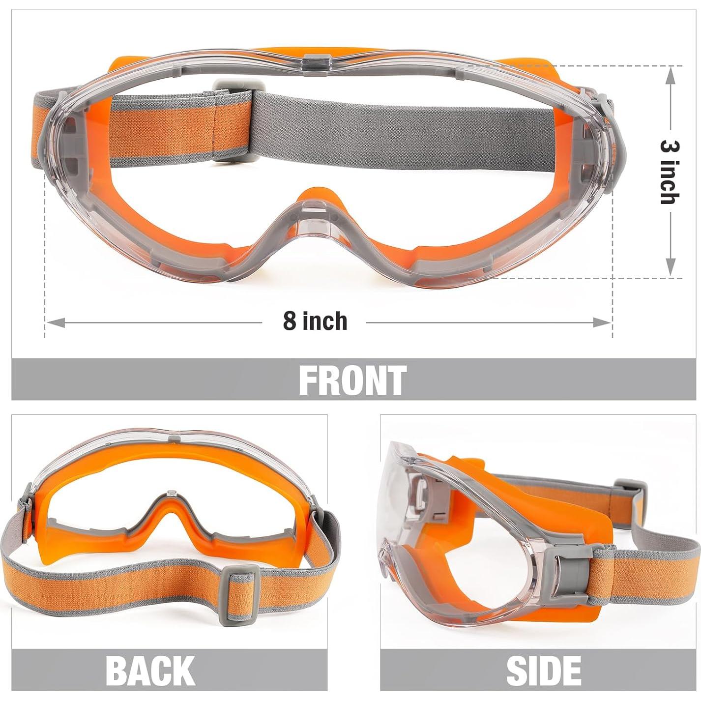 Gafas de Seguridad MELASA Naranjas Antiempañantes