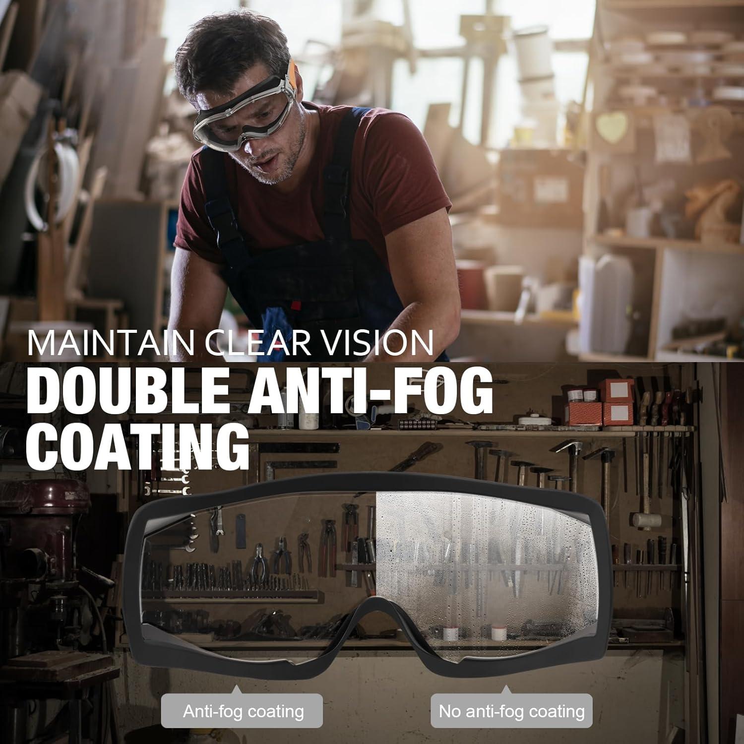 Gafas de Seguridad MELASA Naranjas Antiempañantes