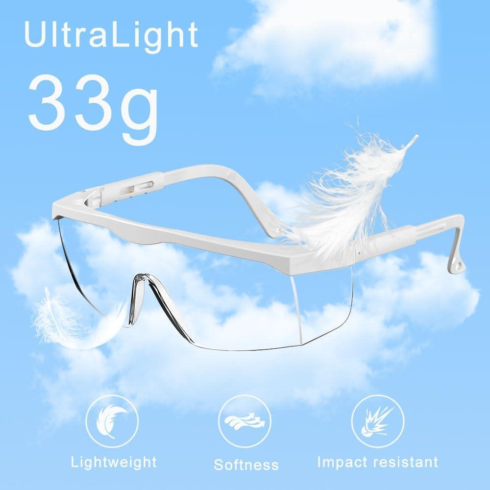 Gafas de Seguridad Mozeeda Transparentes UV 400 Ajustables