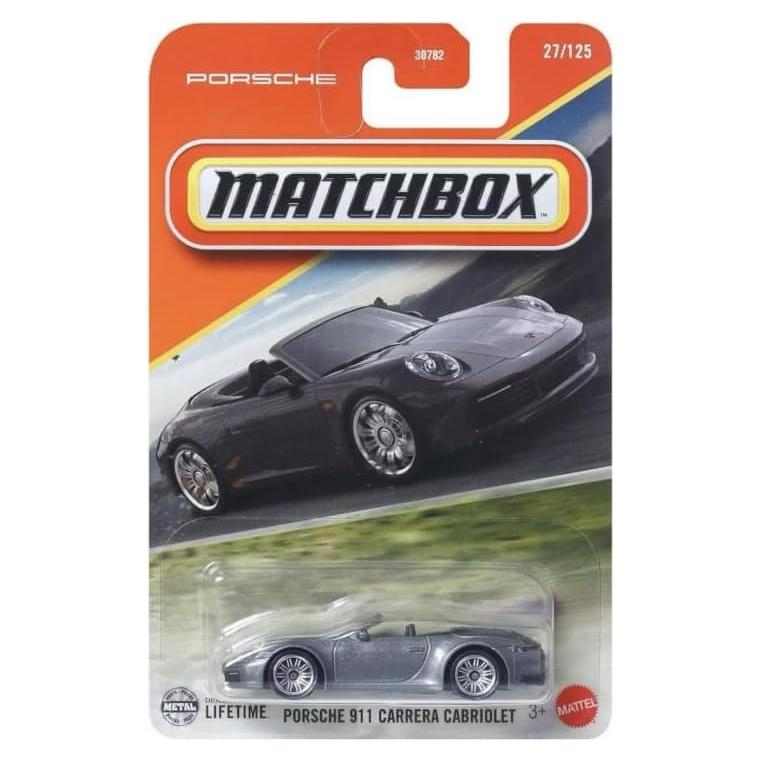 Matchbox Porsche 911 Carrera Cabriolet Gris 1:64 Vehículo Juguete